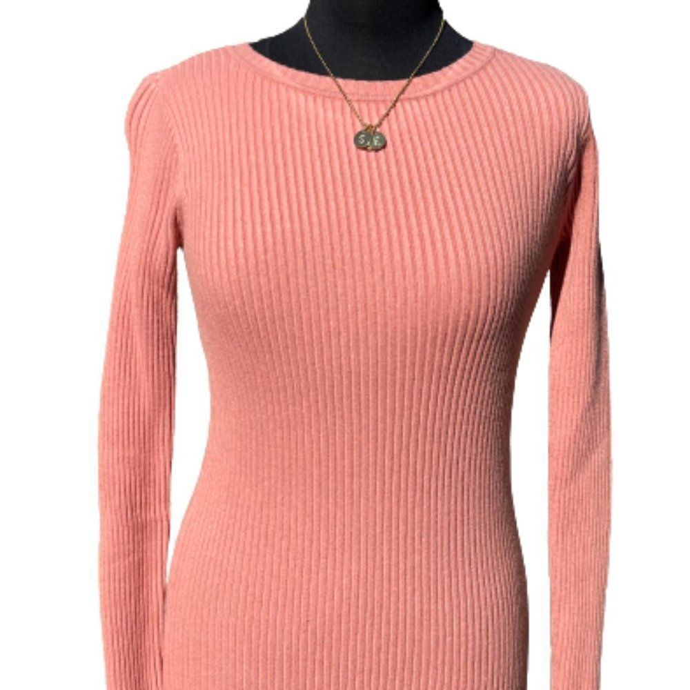 🆕Gianni Bini Salmon Pink Sweater Dress size S